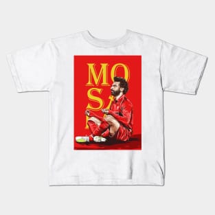 Zen of the Goal: Illustrating Mo Salah Kids T-Shirt